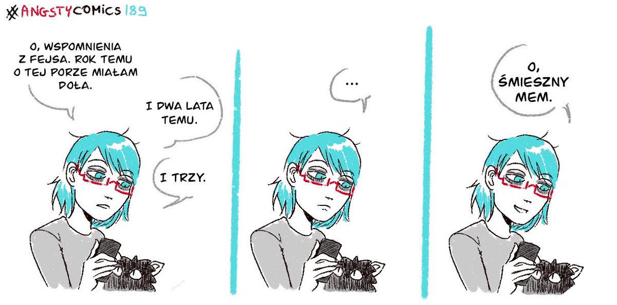 kpt_punk's tweet photo. Widzę pewną ciagłość.
#angstycomics #polskikomiks #komiks #depresja https://t.co/r8kUi3E7f2