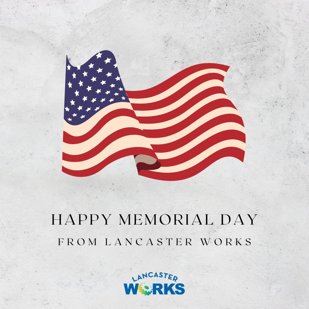 LancasterWorks's tweet photo. Happy #MemorialDay from @LancasterWorks! https://t.co/fNLfH5yYuF