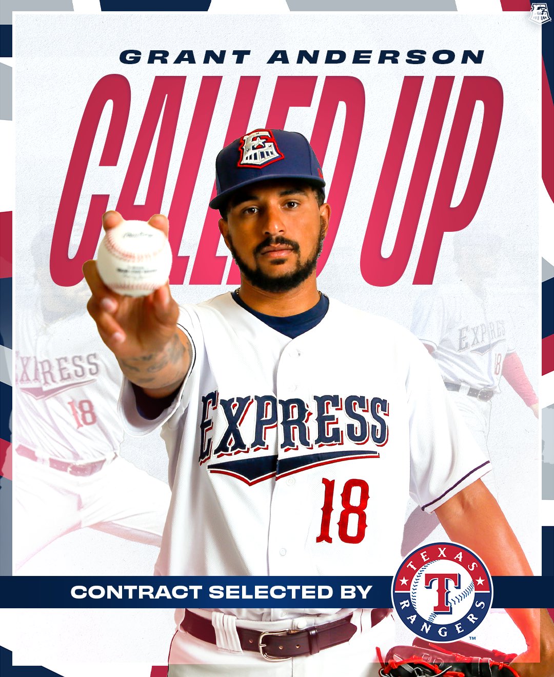 Round Rock Express on X: Grant Anderson. Big Leaguer. 👊 Congrats to  #RRExpress reliever @SauceG_ on his call-up to the @Rangers! 📰:    / X