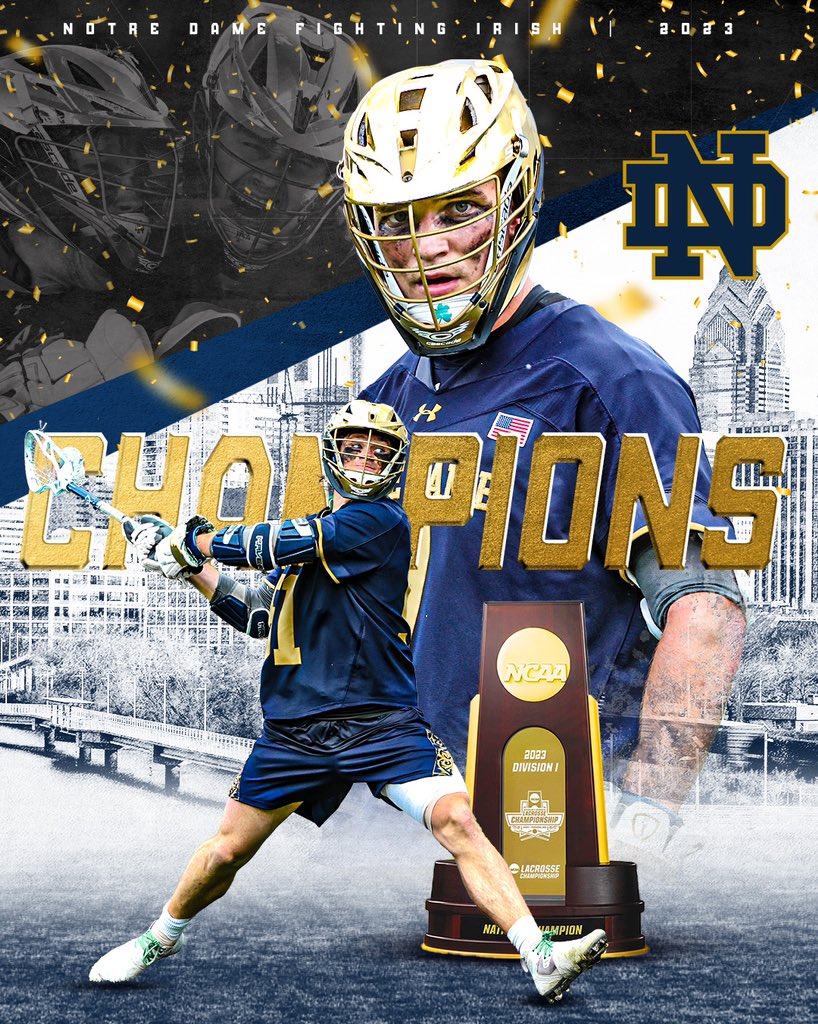 USA Lacrosse Magazine (@usalacrossemag) on Twitter photo FOR THE FIRST TIME EVER.
NOTRE DAME HAS WON THE <a href="/NCAALAX/">NCAA Lacrosse</a> NATIONAL CHAMPIONSHIP.
THE FIGHTING IRISH GET IT DONE ON MEMORIAL DAY. FOR THE FIRST TIME EVER.
NOTRE DAME HAS WON THE <a href="/NCAALAX/">NCAA Lacrosse</a> NATIONAL CHAMPIONSHIP.
THE FIGHTING IRISH GET IT DONE ON MEMORIAL DAY.
