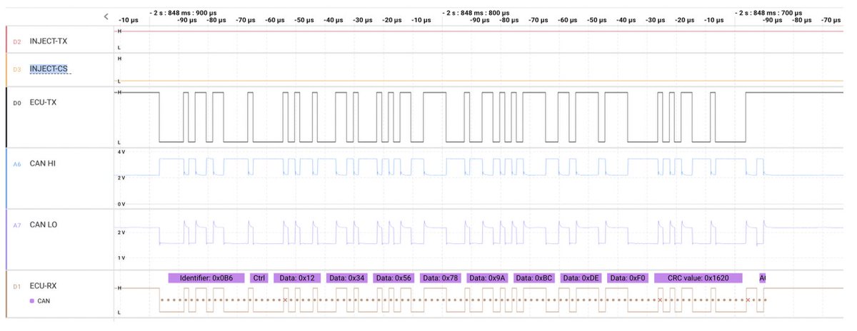 0xor0ne's tweet image. Very interesting reading: automotive security and CAN bus injection for keyless car theft
(Credits Ken Tindell @canislabs)

kentindell.github.io/2023/04/03/can…

#automotive #hardware #infosec #cybersecurity
