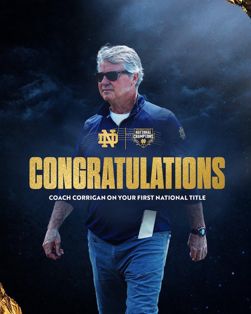 Here’s to you, Coach 🏆

#GoIrish