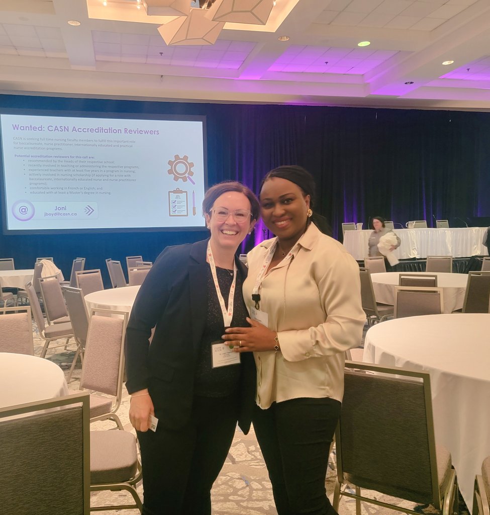 Twitter comes to life 😊 ❤️ 
When you finally meet someone you truly admire, in person! I'm honored to be sharing the same space with @LeighChappy, our inspiring Chief Nursing Officer of Canada. She's an epitome of knowledge &amp; humility. Thank you for all you do, Leigh. #CASN23