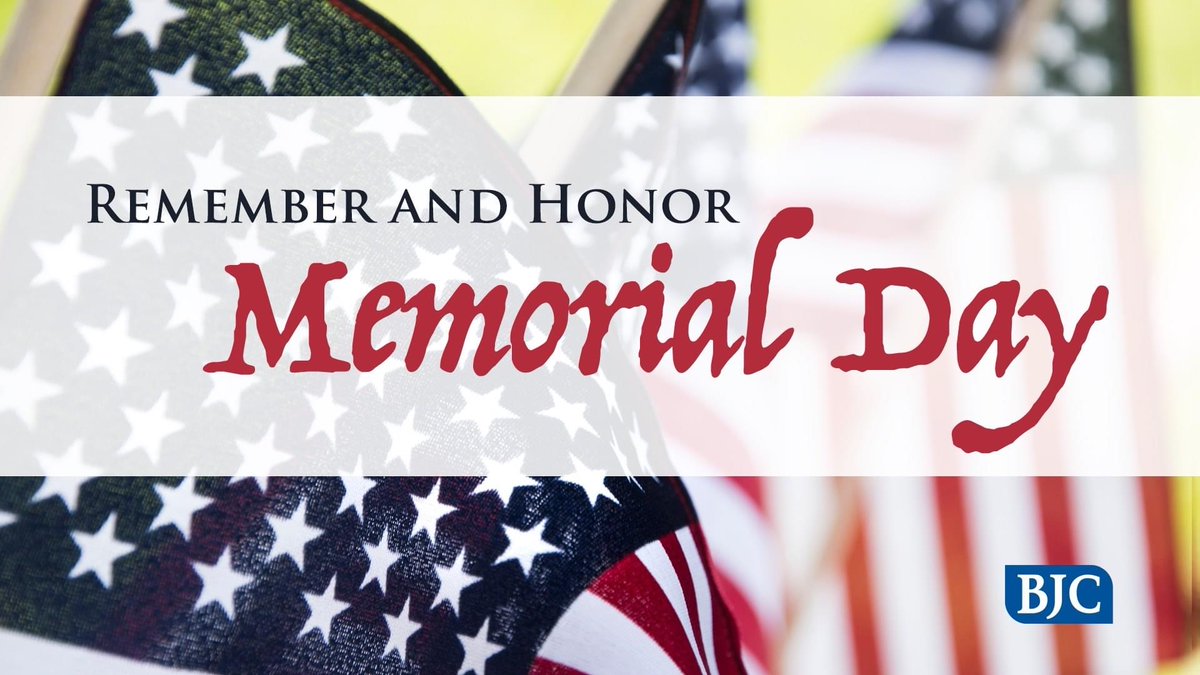 Honoring those who gave their lives for our country - have a safe Memorial Day.