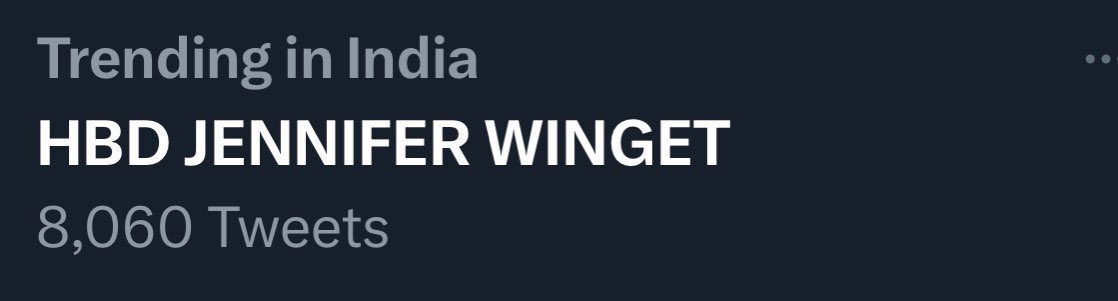 Hey pretty lady     happy birthday dear angel    Keep trending guys !! HBD JENNIFER WINGET 