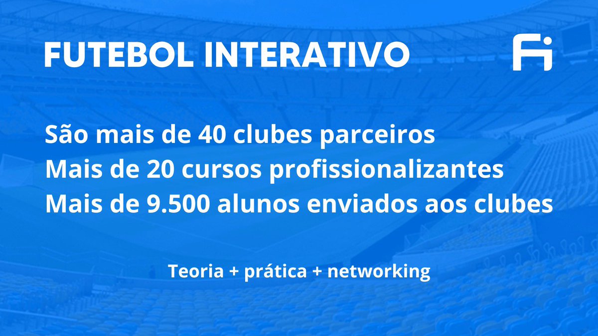brunavcam's tweet image. SUA MELHOR CHANCE PARA TRABALHAR NO FUTEBOL! @FutebolIntBR 🫶🏻

✔️Mais de 20 cursos profissionalizantes
✔️Aulas em formato 100% remoto
✔️2 semanas de estágio em um dos mais de 40 clubes parceiros

Acesse o link para mais informações: futebolinterativo.com/links/Bruna-Va…