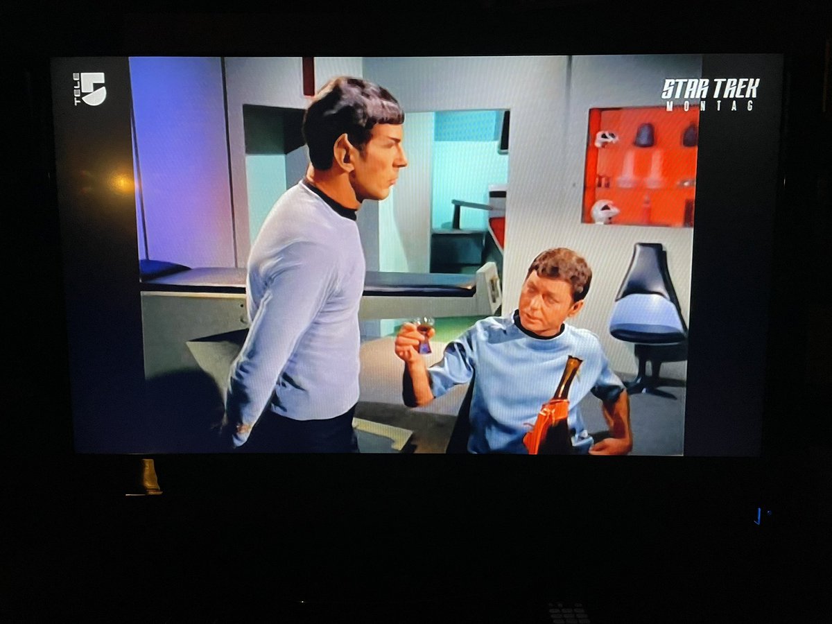 Star Trek Monday on german TV with two unforgettable guys ❤️ #StarTrek #TOS #leonardnimoy #deforestkelley