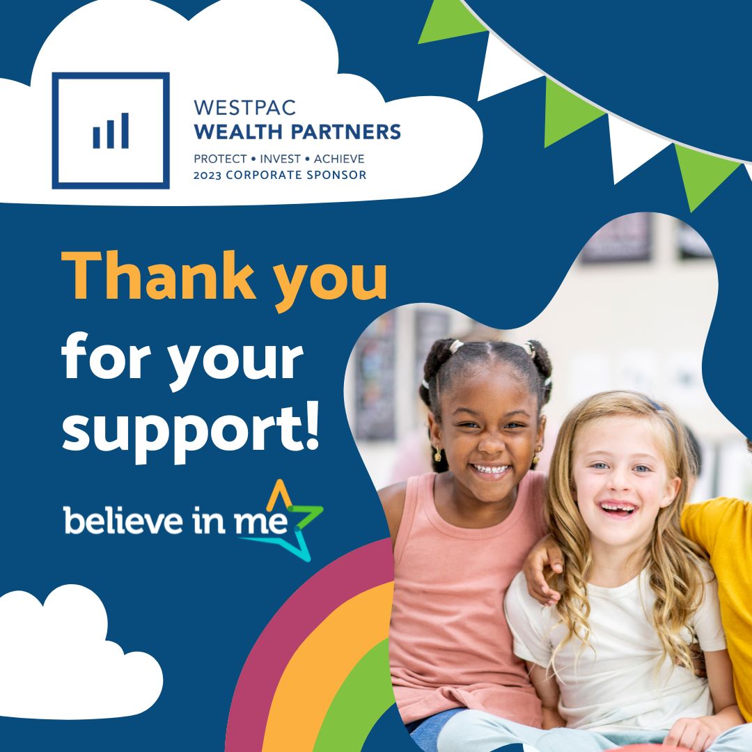 Huge thank you to WestPac Wealth Partners for their valuable sponsorship of the Believe in Me Charity Golf Tournament. Together, we're changing lives and brightening futures! ⛳️💙 #BelieveInMe Visit: hubs.la/Q01QKvKD0