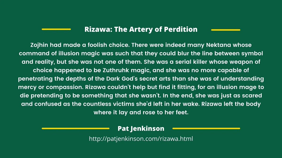 Read 'Rizawa: The Artery of Perdition' free at: patjenkinson.com/rizawa.html
Or as a PDF: patjenkinson.com/rizawa1.pdf
#UnderTheBurningTower #Rizawa #MartialMonday #DarkFantasy