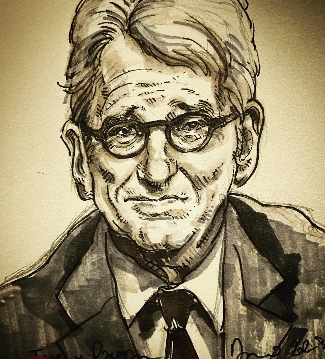 What a FINAL! Huge congrats to @durham_uni and very well done @BristolUni, you have both been magnificent teams and I have enjoyed drawing you! And thank you #jeremypaxman for your peerless quizmastery! #universitychallenge #quiznight @bbctwo @rogertilling #livedrawing