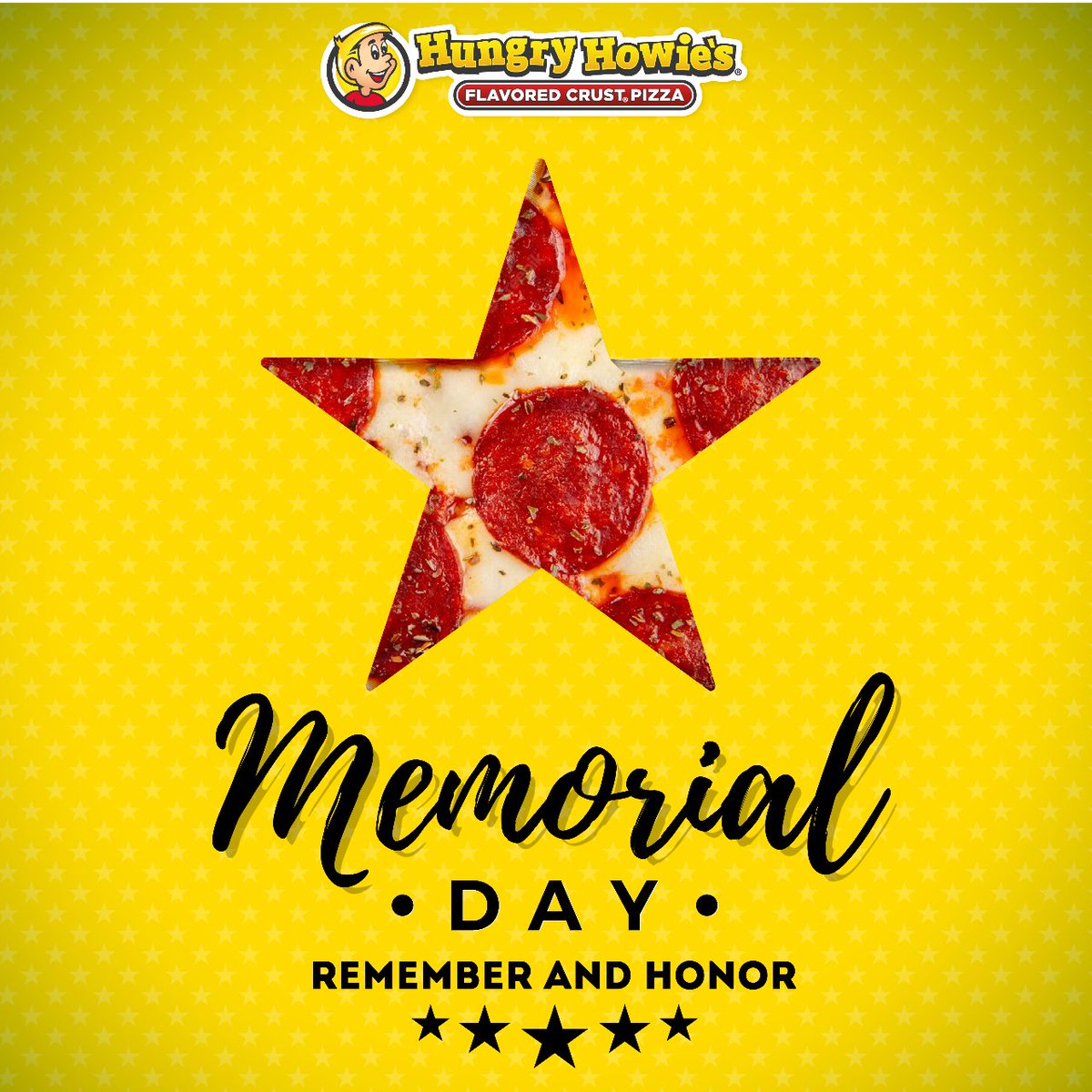 As we gather with family and friends on this Memorial Day, let's celebrate the spirit of unity and gratitude. Raise a slice of pizza in honor of those who served our country. 🍕🙌 #MemorialDayCelebration #PizzaGathering #GratefulNation #HungryHowies