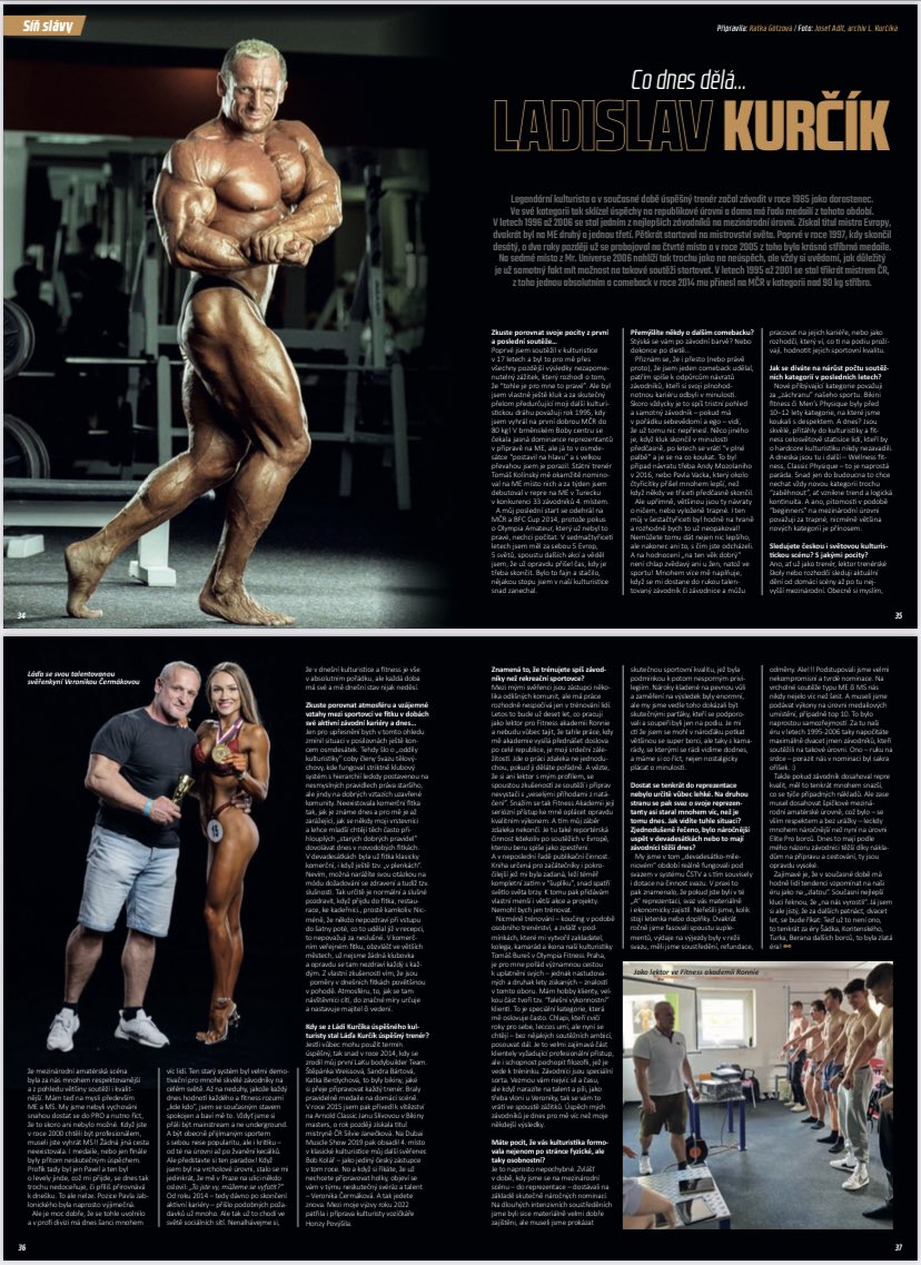 LK_bodybuilder's tweet photo. SVĚT KULTURISTIKY
2/2023
rubrika: Síň slávy .
článek:
https://t.co/aHxQ5zn04f
#interview
#rozhovor
#clanek
#bodybuilding https://t.co/roguwsMGFG