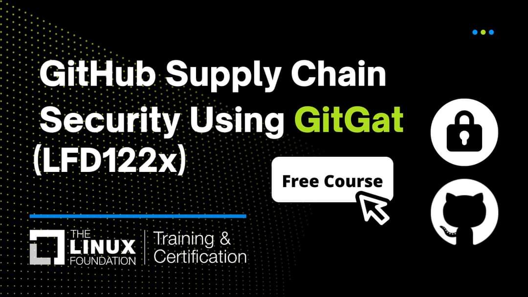 viehgroup's tweet image. Have a GitHub account? Keep secure with 🐧 GitHub Supply Chain Security Using GitGat (LFD122x) 🐧. Enroll for FREE today: hubs.la/Q01M-pBb0
#OpenSource #Linux #LearnLinux #GitHub #GitGat #edX #SupplyChain #SupplyChainSecurity #Cybersecurity