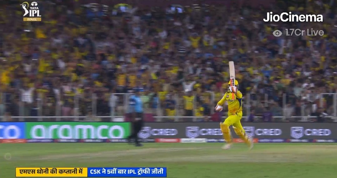 BeingTeJan's tweet photo. One of the best and most thrilling #IPL #Final ever. What a match. 👏🏻

#ChennaiSuperKings #GujaratTitans #CSKvGT #IPL16 #IPL2023 #TATAIPL #Ahmedabad https://t.co/OtmQM1QdYm