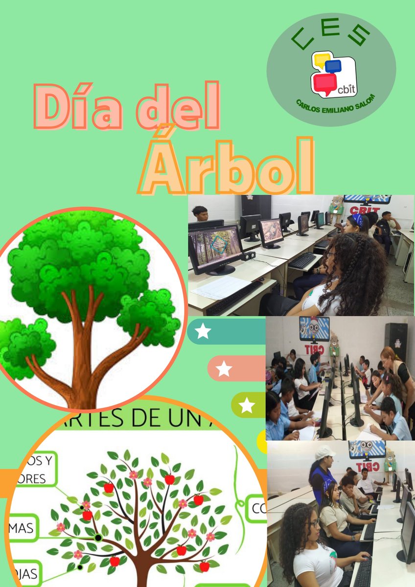 Estudiantes de la UEN Carlos Emiliano Salom en conversatorio y socialización sobre la Importancia del Día del Árbol.