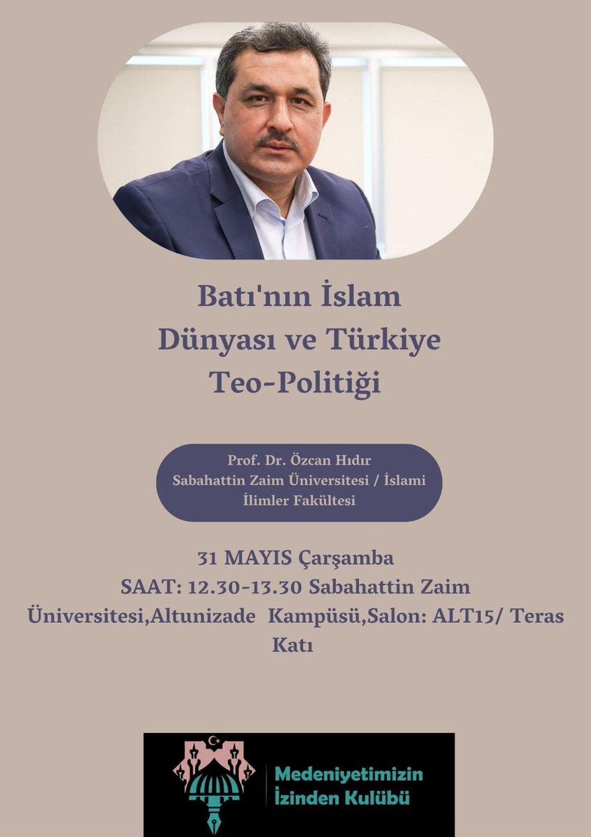Seçim sonuçları ülkemiz, milletimiz ve İslam alemi için tekrar hayırlar getirsin, inş. 
Çarşamba günü “Batı’nın İslam dünyası ve Türkiye teo-politiği”ni İZÜ-İslami İlimler Fak. Medeniyetin İzinde klubü organizasyonuyla konuşacağız. <a href="/zaimuniv/">İZÜ</a> <a href="/ACAcar10/">Ahmet Cevat Acar🇹🇷</a> <a href="/izuiif/">İZÜ İslami İlimler Fakültesi</a> <a href="/insanyayinlari/">İnsan Yayınları</a>