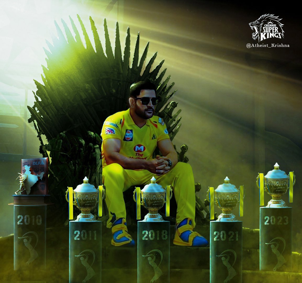 MyselfRaghvendr's tweet photo. Just Wooww..👑💛
#IPL2023Final #MSDhoni #IPL2023 https://t.co/9KLci1imr4