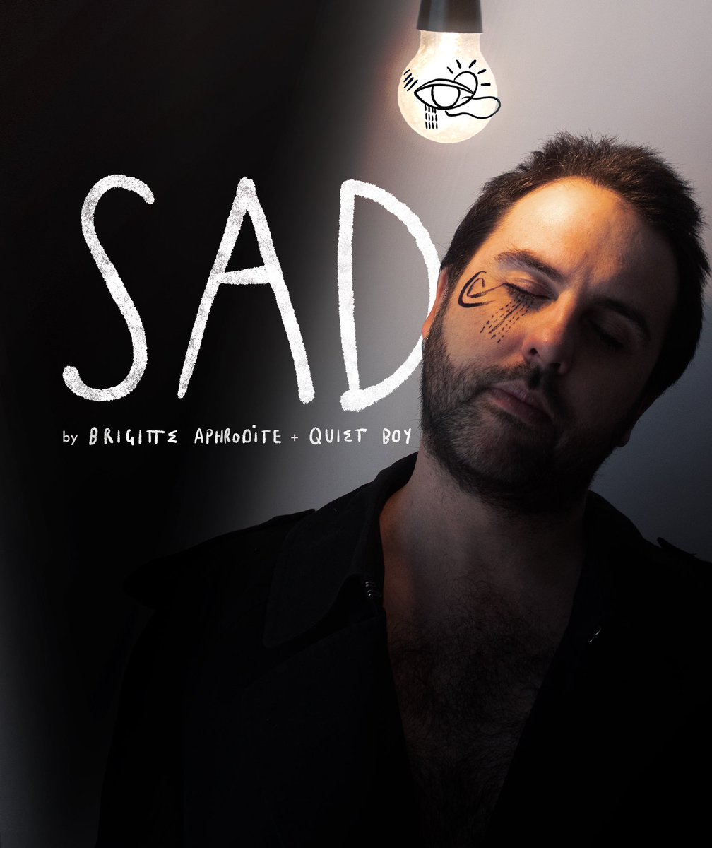 Very excited to share the official artwork for SAD💡
Designer/illustrator by @jade_sprankenstein 
Photo image by @chickennuggetpower2020 
We will be <a href="/edfringe/">Edinburgh Festival Fringe</a> <a href="/Summerhallery/">Summerhall</a> from 2nd - 13th August