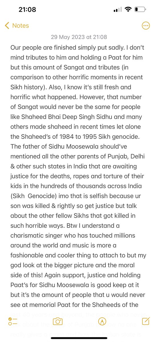MS145's tweet photo. Please have a read &amp; tell me what you think! This is coming from the heart btw. No malice from me. #Sikhi #Sikh #Punjab #Punjabi #India #SidhuMooseWala #Moosewala #MoosewalaDeservesJustice #SikhGenocide #NeverForget1984 #Khalistan #Genocide #HumanRights #JusticeForPunjab #Justice https://t.co/LNsZmt4Lrg