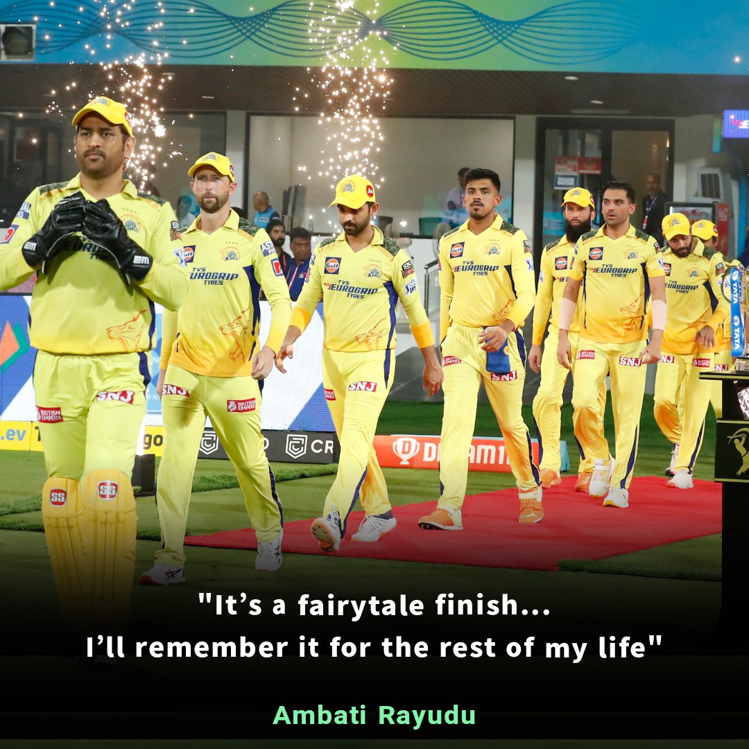 A fine swansong for a fine, fine player! 

#IPL2023 #CSKvGT #IPL2023Final