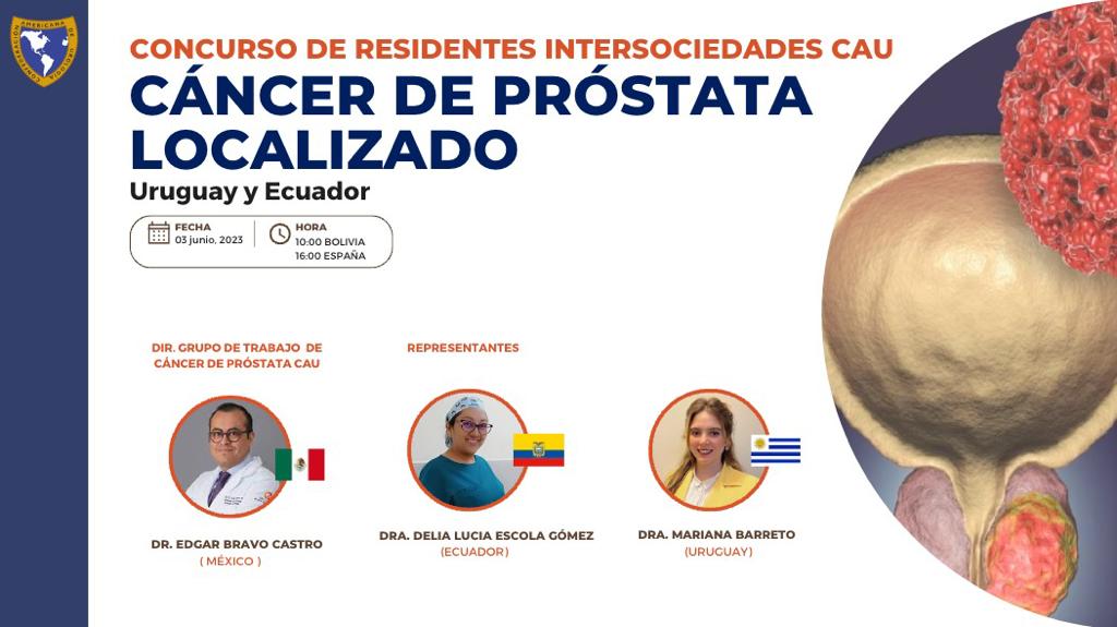 INVITAMOS A LA COMUNIDAD UROLOGICA

Concurso Intersociedades CAU  
🗓️3 de Junio 2023  🇺🇾 VS. 🇪🇨

🏆🏆🏆