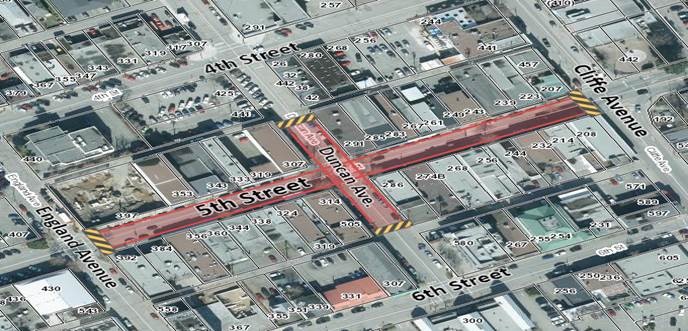 ⚠️Commuters, please note there will be a road closure in the downtown core for several hours tonight, Monday evening, for crosswalk painting. ⚠️

5th St between Cliffe and England Avenues, as well as a section of Duncan Ave will be CLOSED Mon, May 29 from 6 pm - 6 am May 30.