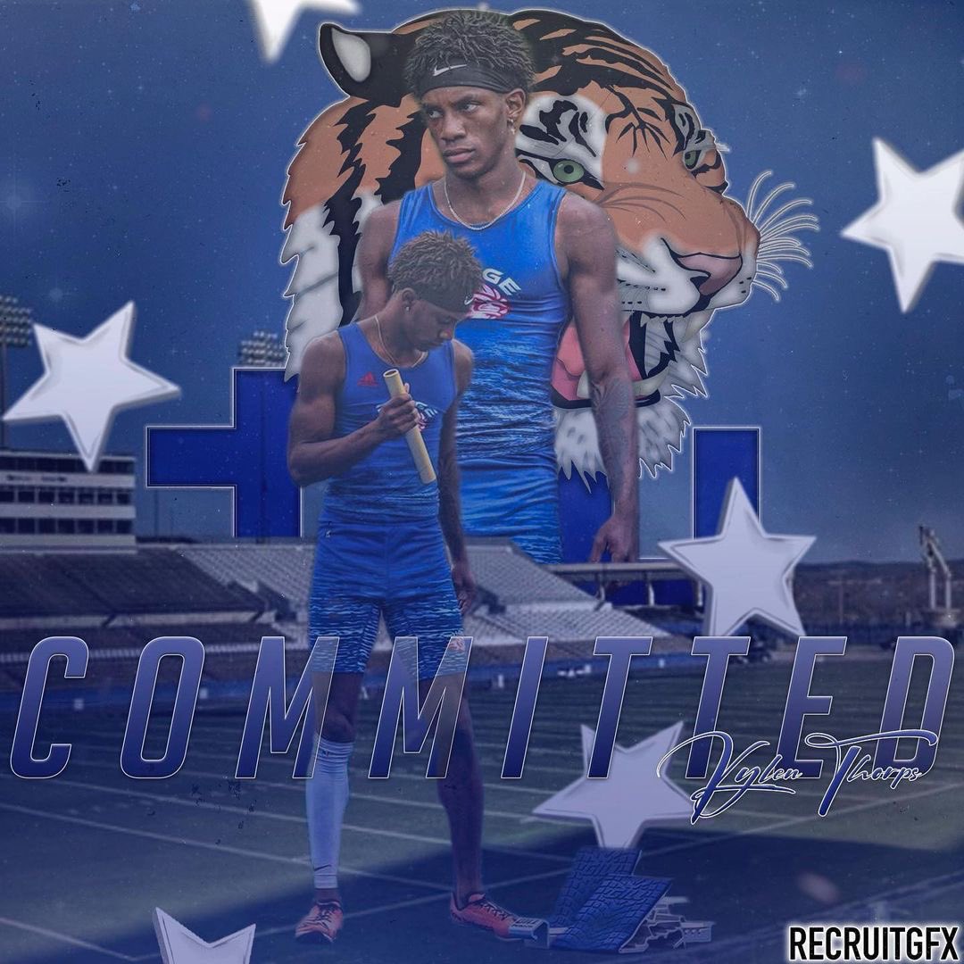 Congratulations to our 1/4 miler (he can run the 1/2, too 👀), Kylen Thorps, on committing to Tennessee State University on an athletic and academic scholarship. 💙🤍 @KylenThorps