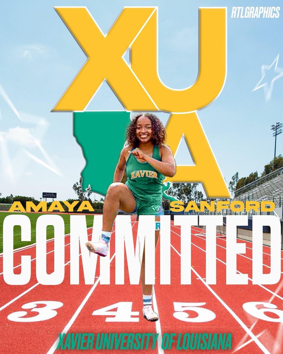 Congratulations to Amaya Sanford on committing to Xavier University of Louisiana on an athletic and academic scholarship!! 💚💛 <a href="/amayasanfordd/">Amay Sanford 🧘🏽‍♀️</a>