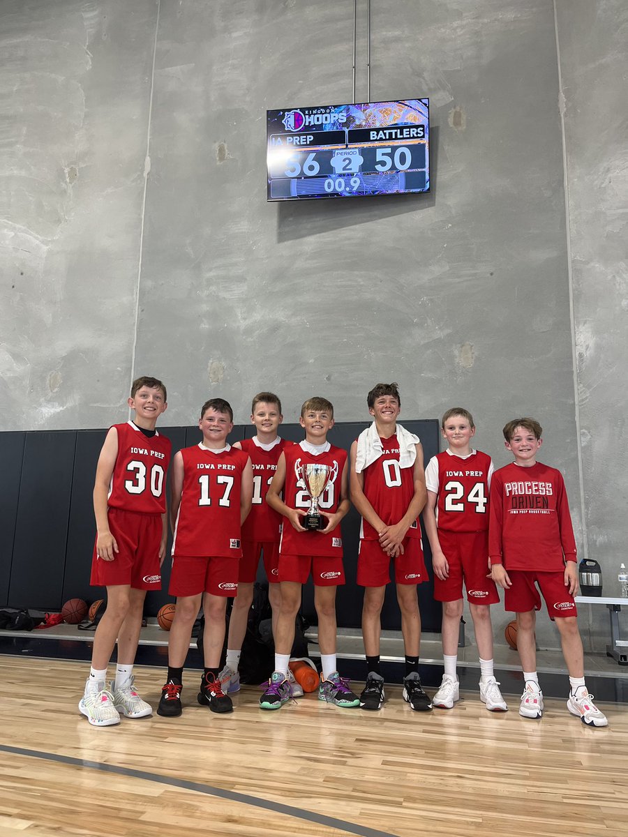 TNT5Basketball's tweet photo. Congratulations to our 6th Grade Boys team! They defeated Iowa Battlers 6th Black to win the Championship at Midwest Memorial! They finished the weekend with a 4-1 record. https://t.co/QB8S4Qk3Ii