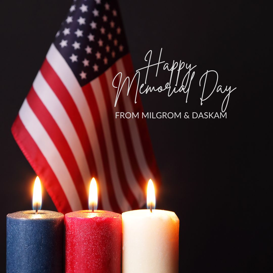 MilgromD's tweet photo. Happy #MemorialDay from the M&amp;D "Firmily" 🇺🇸 Today, we honor and remember all those who have given their lives in service of our country. https://t.co/IVfWOitd2o