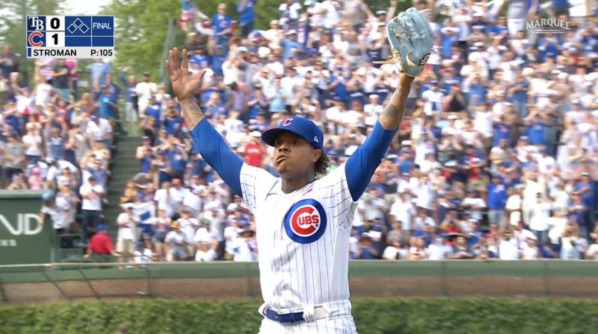 BRWalkoff's tweet photo. Marcus Stroman vs. Rays today:

9 IP, 1 H, 0 R, 1 BB, 8 K https://t.co/iB2xmIJhdU