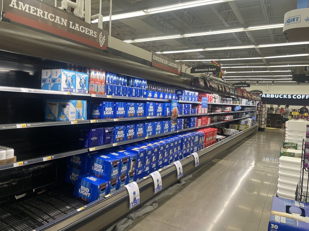 And now for a quick look at how Bud Light sales are doing on Memorial Day weekend