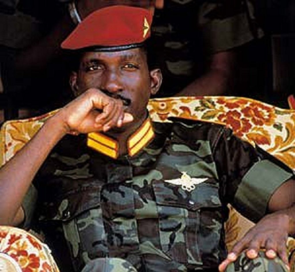 SpireJim's tweet photo. Becoming president of Upper Volta at only 33, Thomas Sankara renamed the country Burkina Faso (land of incorruptible people). He shunned foreign aid and embarked on Marxist reforms - building schools, hospitals, and including women... He led a tree planting campaign of over … https://t.co/ALkxJxs3Al