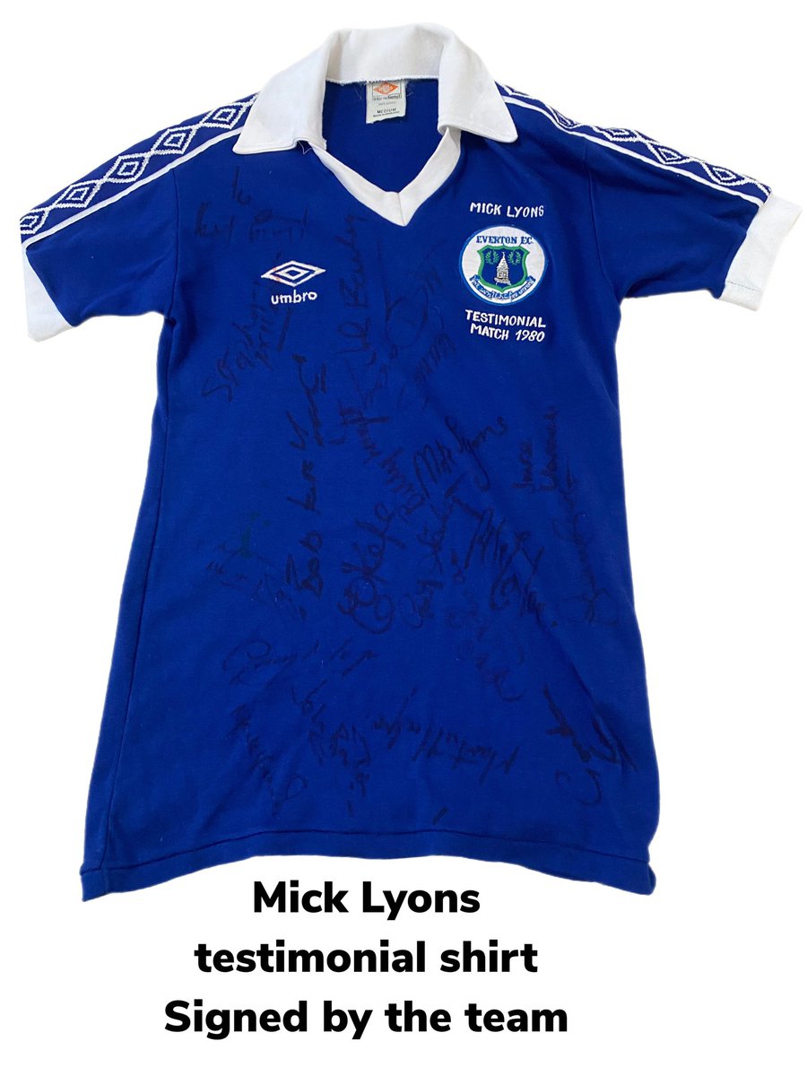 Can we RT please blues. All funds to Mick Lyons 💙🙏🏻Auction on  £100 start !@reid6peter <a href="/KevRatcliffe4/">Kevin Ratcliffe</a> <a href="/DegsyMount/">Derek Mountfield</a> <a href="/TonyBellew/">Tony Bellew</a> <a href="/TrevorSteven63/">Trevor Steven</a> <a href="/NevilleSouthall/">Neville Southall</a> <a href="/everton/">Everton</a>
