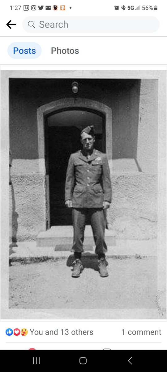 A picture of my great grandfather who fought in WWII. Thanks to all who have served and their families on this Memorial Day! Go USA!