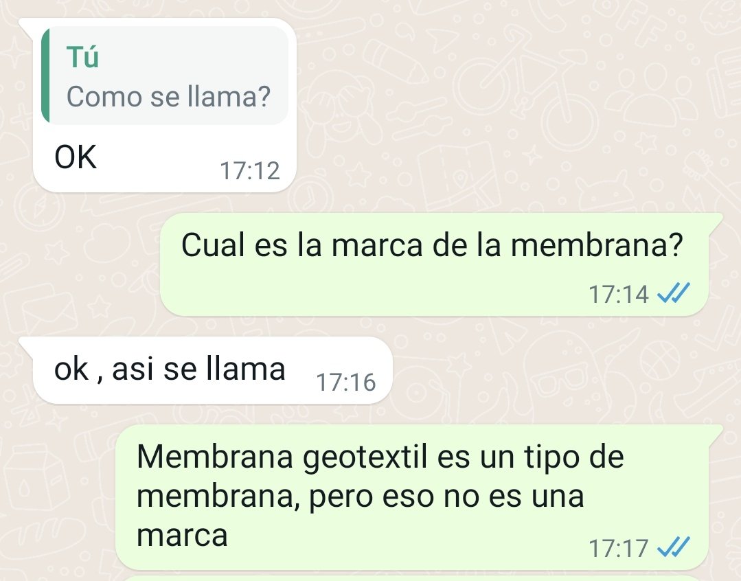 anabellamongi's tweet photo. Quieren ver una conversación de locos? 

Acá tienen 

De paso si alguno conoce la marca de la membrana me avisa, para mi es completamente nueva 😅 https://t.co/lUcMMOo6OY