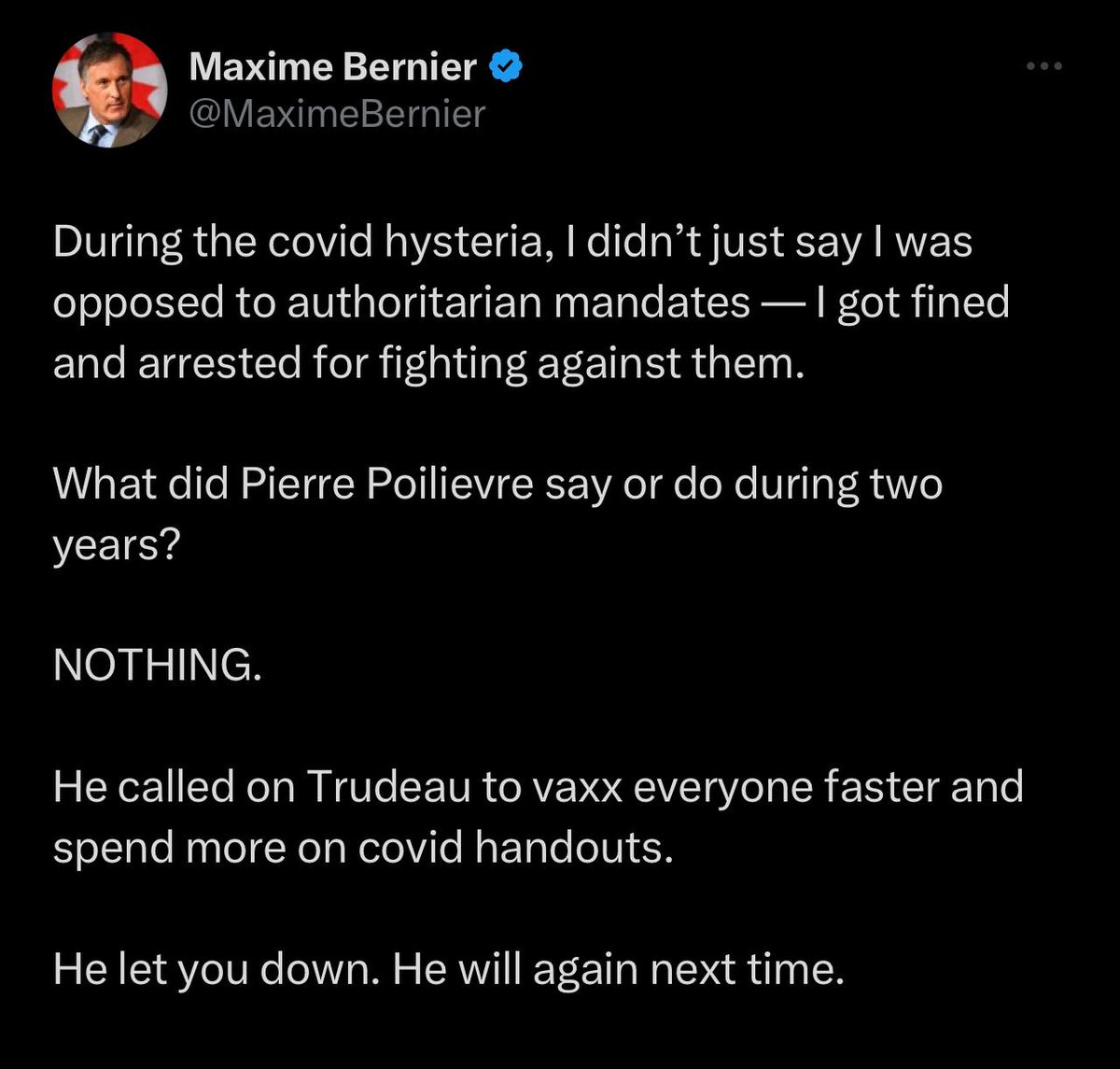 ProjectTabs's tweet photo. Exactly!  Pollievre was silent about the pandemic, he flipped his stance with the truckers, is all about digital ID, was associated to the WEF as are members in his party and....AND he said he vows to continue to send money to Ukraine.  #JustAnotherPuppet https://t.co/7HihKMcx1v