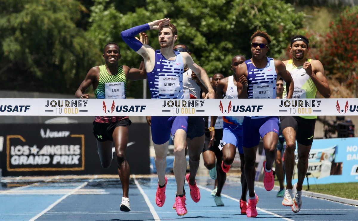 RunBlogRun's tweet photo. Clayton Murphy takes the Men's 800 meters, May 27, 2023, #DrakeStadium, photo by Wendy Shulik /@WendyCityVideo, #continentaltourgold, #LAGrandPrix, #usatf, #track, #trackandfield, #tracklife, #trackandfieldife, @Clayton_Murph https://t.co/0dLTRUNOMs