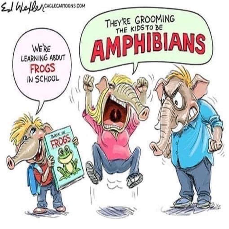 @JoeyMannarinoUS OH NO, NOW THEY'RE GOING TO TURN YOUR KIDS INTO AMPHIBIANS!!! 🤣😂😅😆