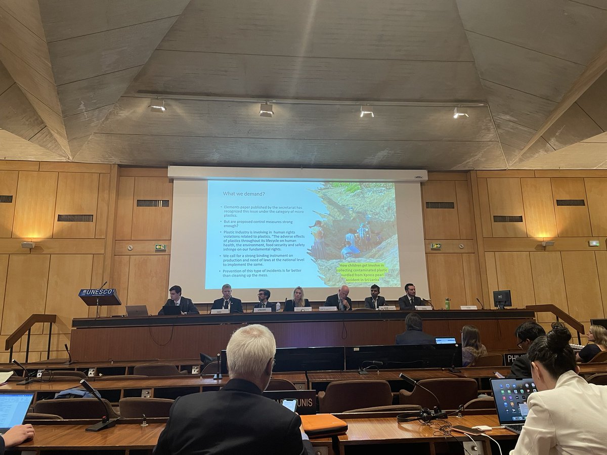 Samantha Garrard (@drsamgarrard) on Twitter photo Great talks by <a href="/ThomsonFiji/">Peter Thomson</a> and <a href="/FabienneMcL/">Fabienne McLellan</a> and others today during the marine side event of the INC-2. Key messages that the polluter must pay, and ALDFG must not be left out of the Global Plastics Treaty Great talks by <a href="/ThomsonFiji/">Peter Thomson</a> and <a href="/FabienneMcL/">Fabienne McLellan</a> and others today during the marine side event of the INC-2. Key messages that the polluter must pay, and ALDFG must not be left out of the Global Plastics Treaty