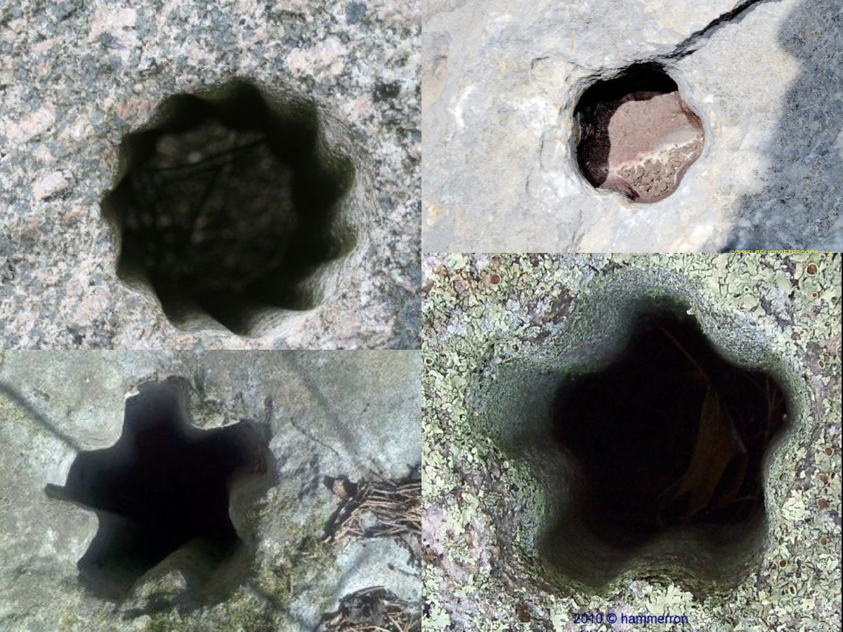 Dr. Henry "Indiana" Jones, Jr. 🤠 on X: "Puzzling multi/poly-#pointed #star #holes (#Turawskie #Lake & #Otmuchów, Lower #Silesia/Poland) Material: #granite (Mohs: 7) Size: up to 30cm x Ø 50mm vertices: 5–7 How