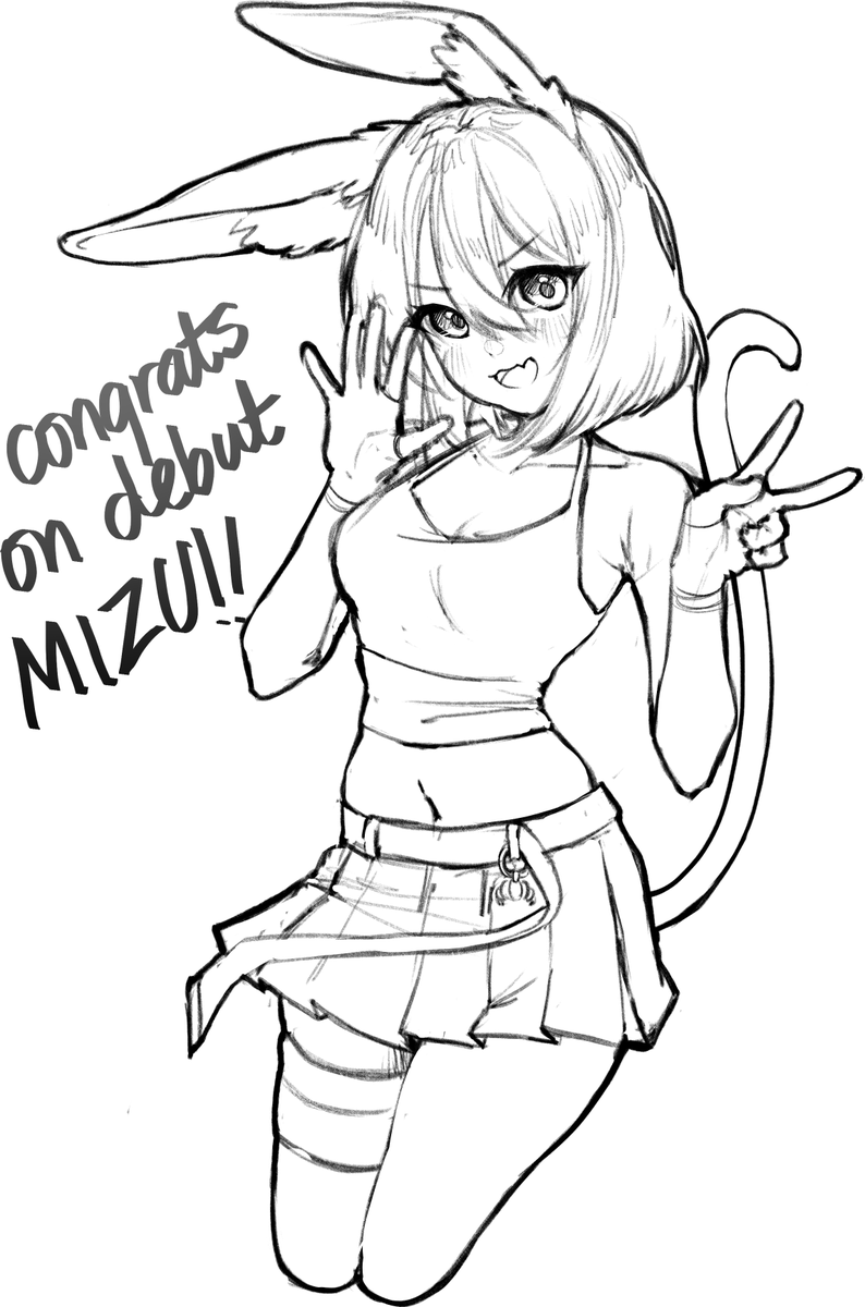KyoDoods's tweet photo. CONGRATS ON DEBUT @MizuTwo 💛💗
 #MizuGallery https://t.co/OlV8Msj0wu