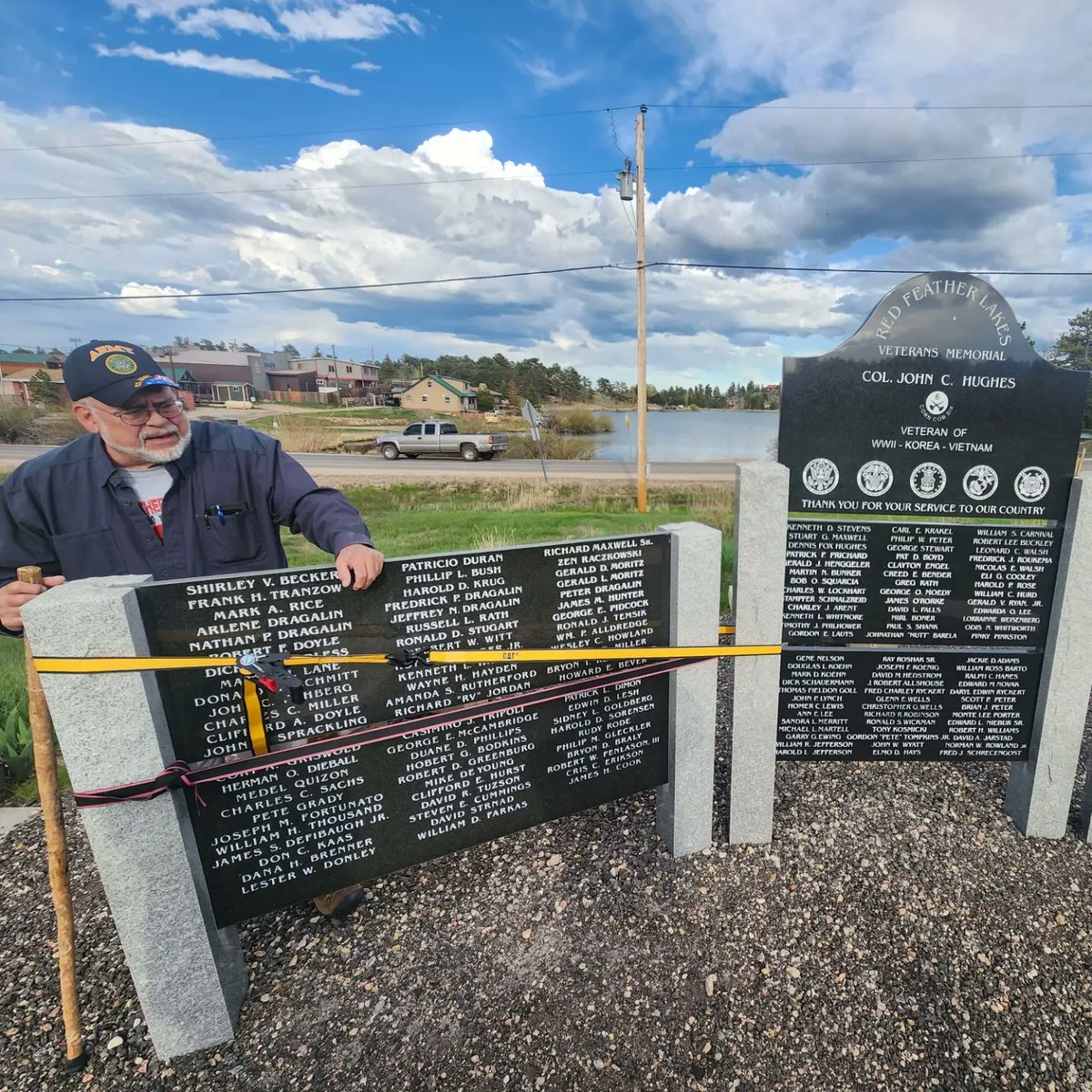 It's our honor to help maintain the stone memorials that celebrate the men and women who sacrificed their lives for our freedom.Salute the troops!