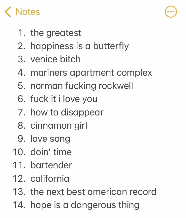 my nfr album ranking