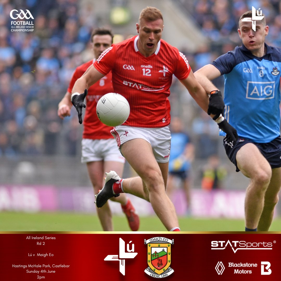This weeks intercounty fixtures

Louth Minors are out on Wednesday in the Seamus Heaney Cup Final v Wexford.

Then the big one on Sunday, Louth take on Mayo in Castlebar in Rd 2 of the All Ireland Series.

Buy tickets at gaa.ie/tickets 

<a href="/statsports/">STATSports</a> l <a href="/OfficialBSM_1/">Blackstone Motors</a>