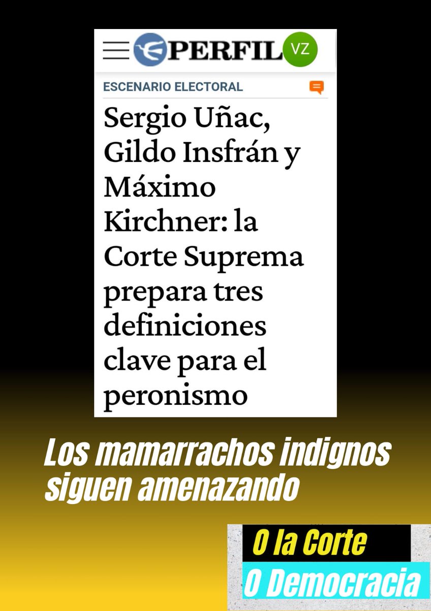 #OLaCorteOLaDemocracia o estado de derecho o  fallos a medida de la oposición. ✌️🇦🇷✋