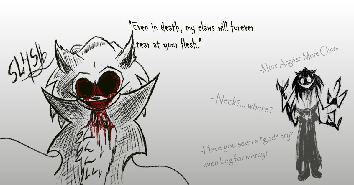 GhostNobody4's tweet photo. I hope I'm not wrong in some lore from there that I don't know DX
#SL4SH #sonicexe #fanart https://t.co/F6ej64vrFd