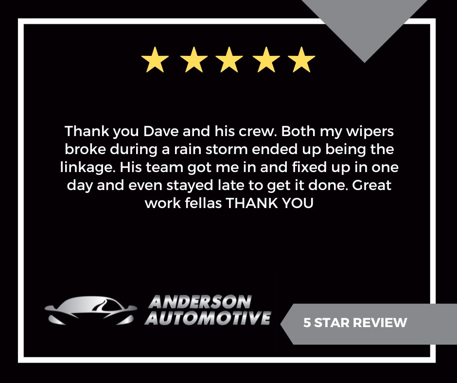 Anderson_Auto's tweet image. 🌟🌟🌟🌟🌟

#googlereviews #autorepair #automotive