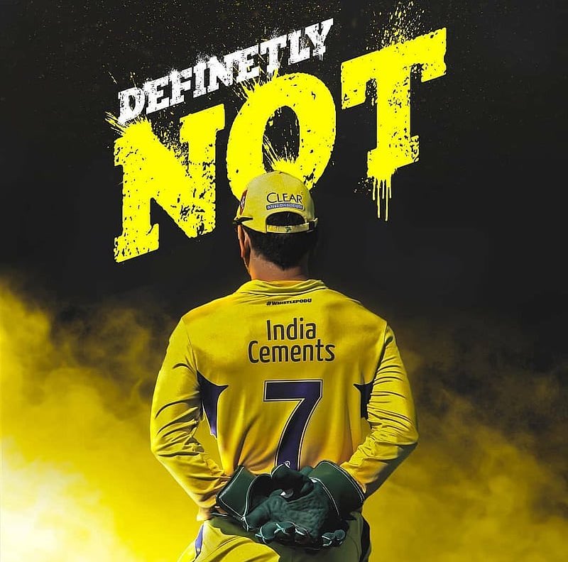PeaceBrwVJ's tweet image. Whole are waiting This 1 word  &quot; #DefinitelyNot &quot; From #MSDhoni𓃵 Mouth