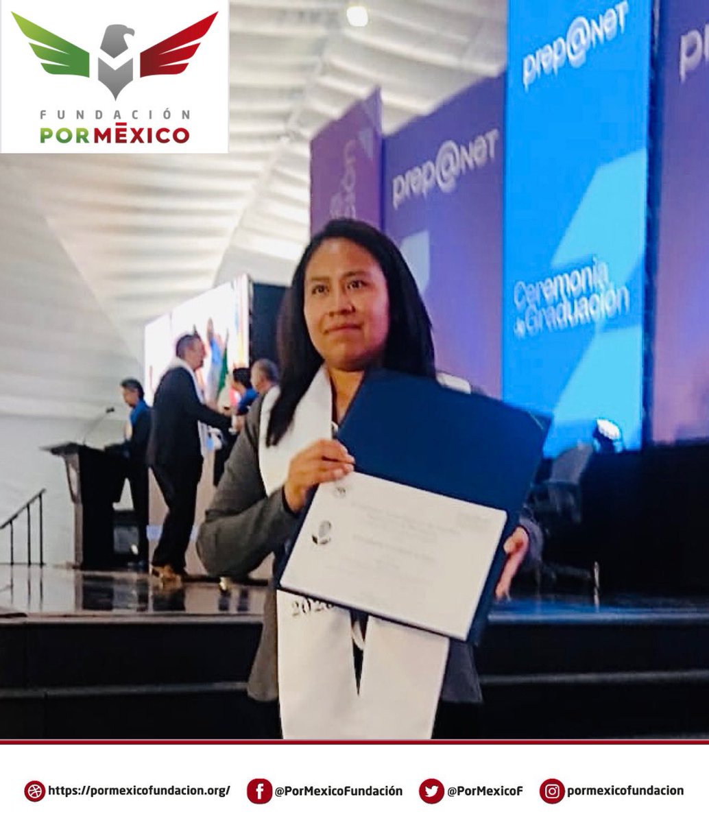 PorMexicoF's tweet image. Nuestros beneficiarios Pablo Emiliano Moreno Serrano, Giovanna Estefanía Bravo Pérez, Jessica Denisse Vargas Serrano y Elizabeth Cordero López se graduaron de su Prepa en línea con beca al 100% de #FundaciónPorMéxico y el #TecnológicoDeMonterrey.

¡Lo lograron, felicidades 🎓👏🏻!